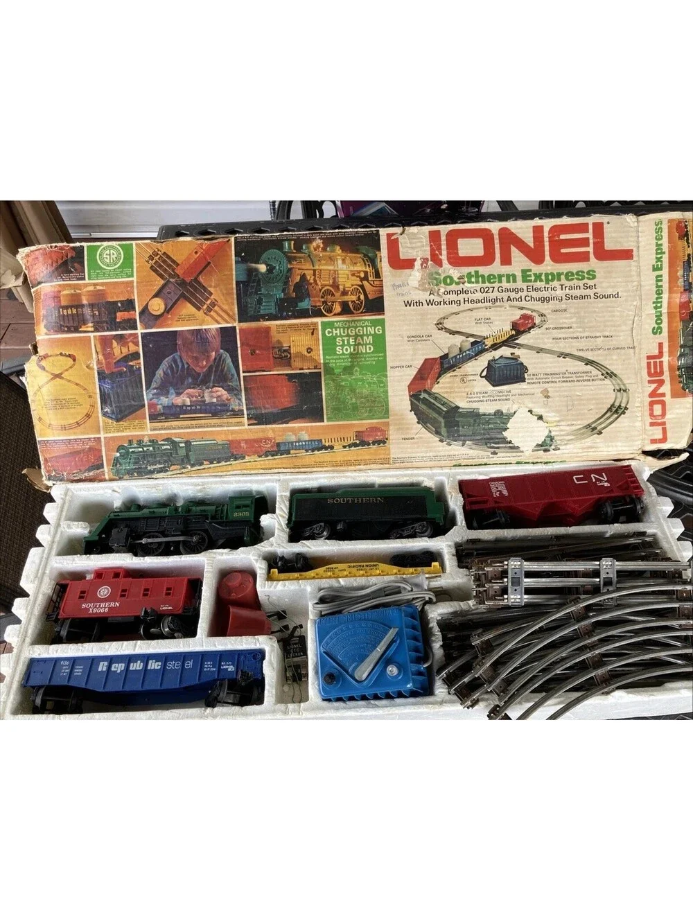 Vintage Lionel Southern Express #12033 O27 Gauge Electric Train Set Complete Box